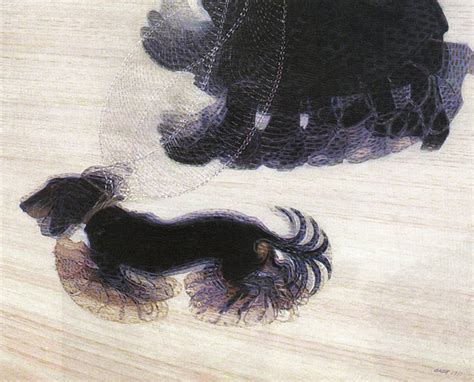 Dynamism of a dog on a leash, the dog in art .